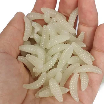 CHEERY Bulk Artificial Soft Bait Insect Bait Mixed Colors River Fishing Lures for Bass Crappie 2.4cm 0.4g – Soft Lure – view 3