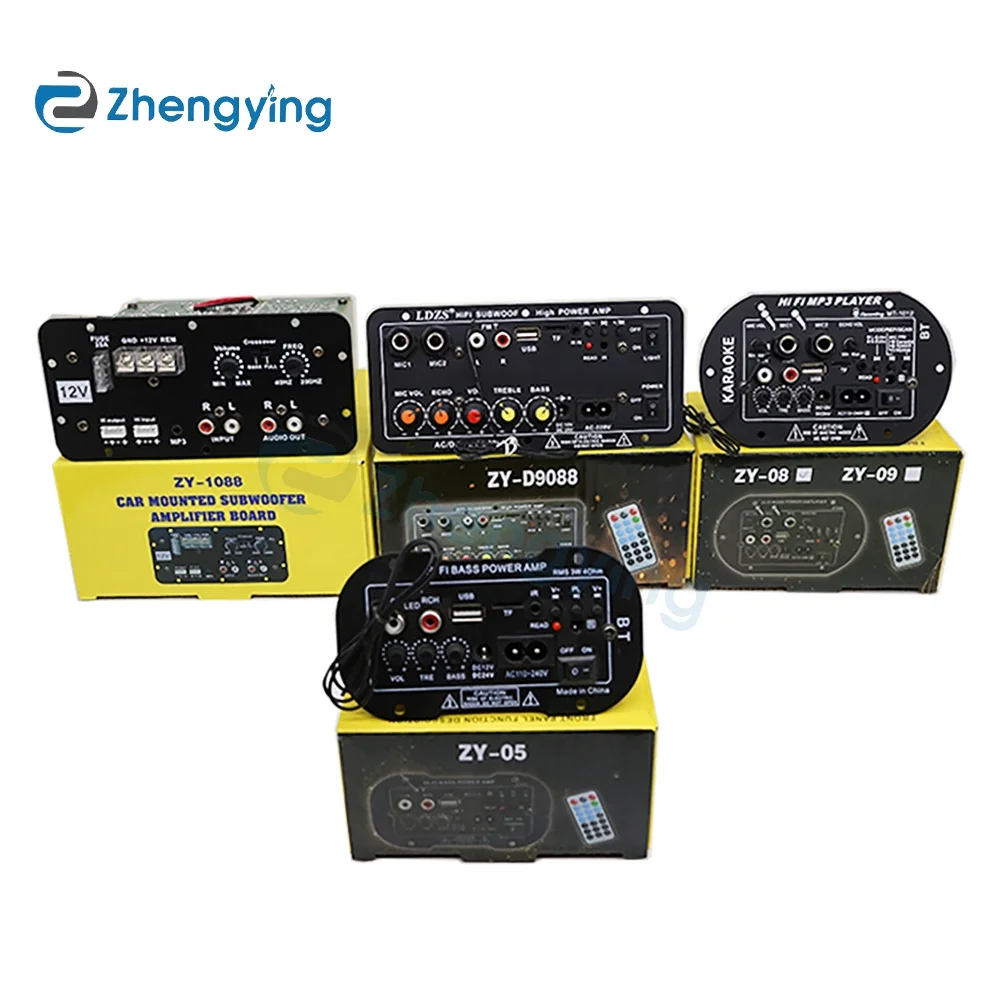 Dartzeel High-Power Karaoke Hifi Amplifier Board 12V/24V Mono Subwoofer with Low Noise Metal Material