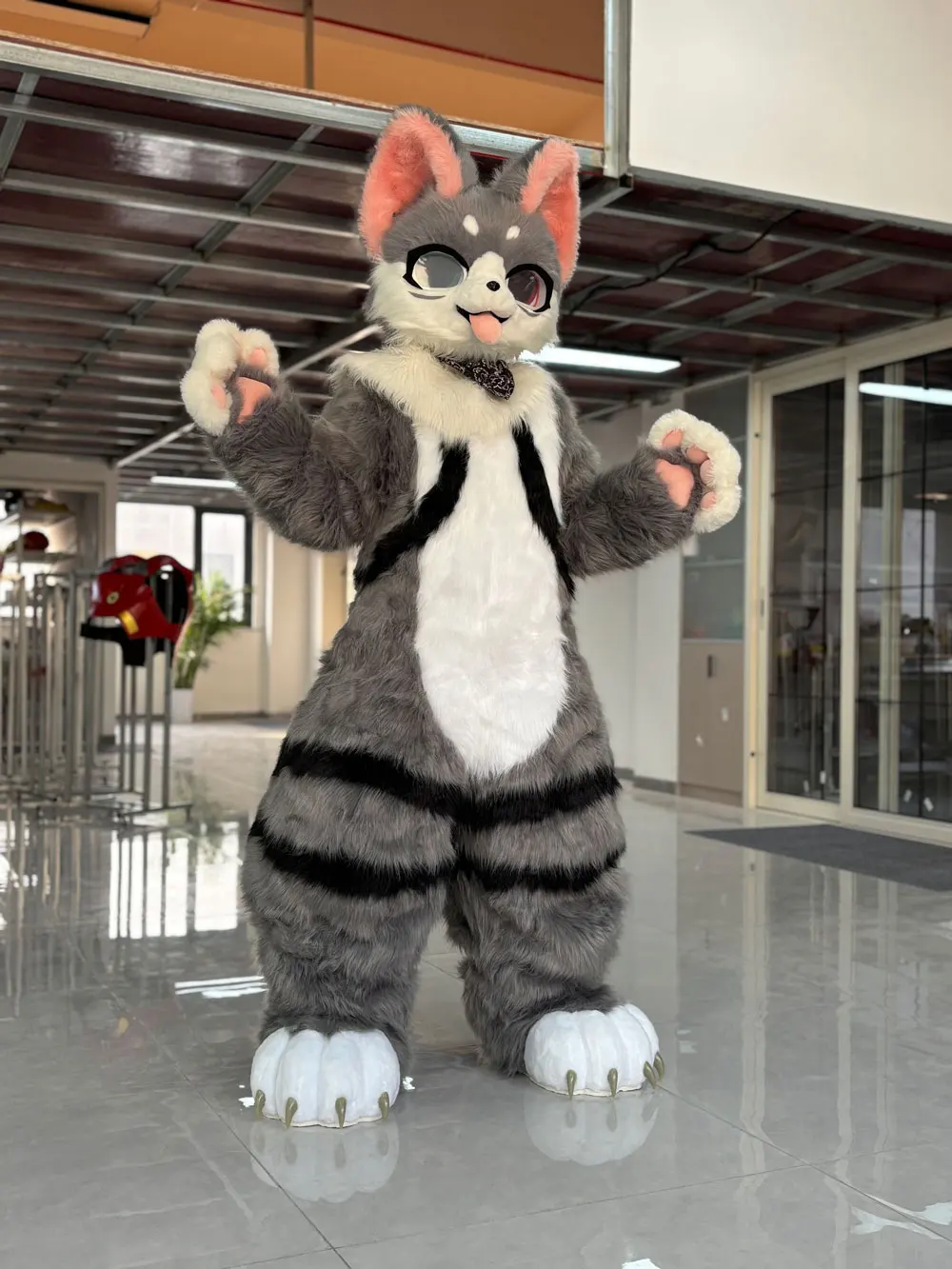 Plush Fursuit Kig Furry Costume Fursuit Cat Fursuit Anime Cosplay