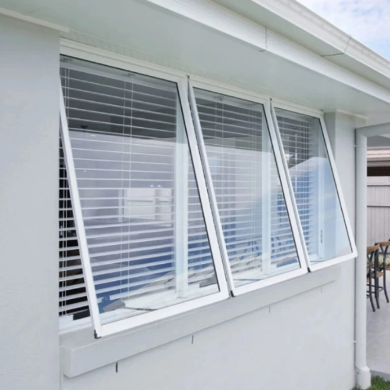 Top Hung Window Optional Automatic Vertical Pivot Skylight Hinged Windows PVC or Aluminum Awning Window
