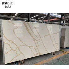 Jestone Manufacture Brand New Calacatta Gold Engineered Stone Artificial Quartz Stone Slab