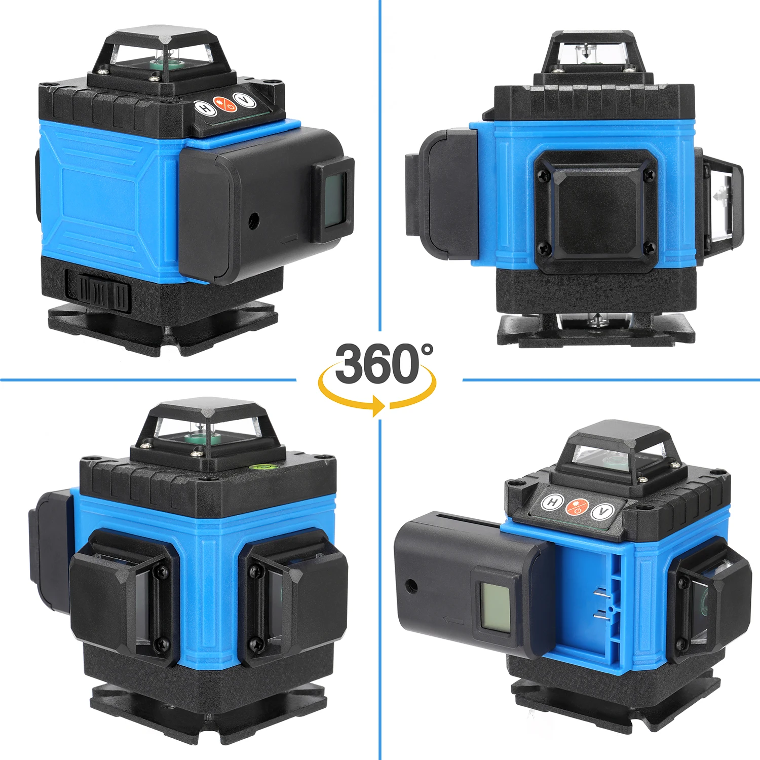 Multifunctional 4D 12 Lines 360 Horizontal and Vertical Green Laser Level