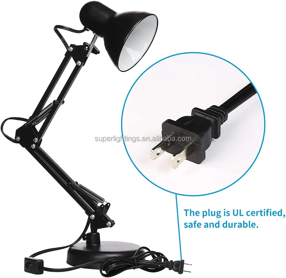 Industrial Office Vlf100 Led Swing Arm Desk Lamp With Clamp Mount Led Eye Protect Light Buy