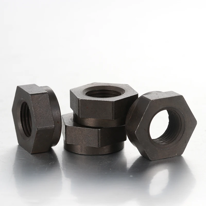 Good Quality Low Price factory Outlet high strength galvanized carbon steel black high quality Hexagon head nut factory