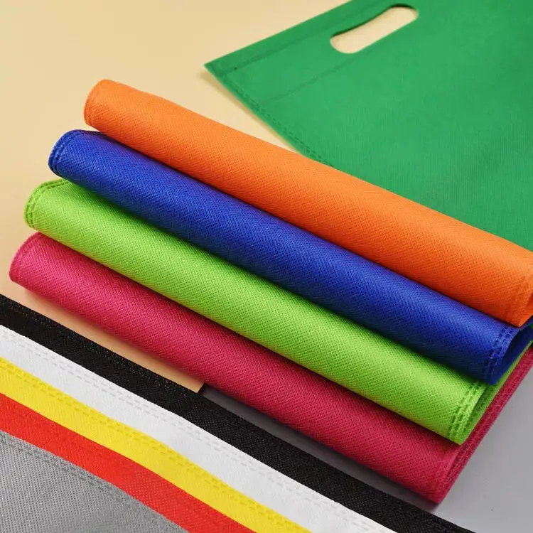 Non-woven Fabric Carry Shopping Bag Wholesale Professional Custom Eco-friendly Colorful Non Woven D-cut Bag supplier