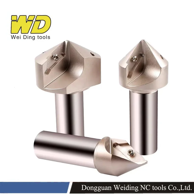 Porte-outil De Chanfreinage CNC ECC31005R - Accepte Inserts XCET310404, LD910, LD915 - Angles 30/45/60°