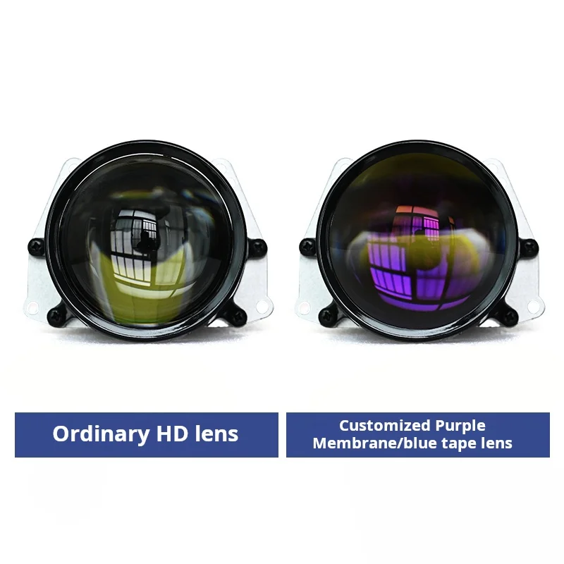 Xenplus Custom 80w High Power Dual Optical Led Len Headlights Purple or Blue H4 Projector Light for Car H7 Lenses Headlight Bulb