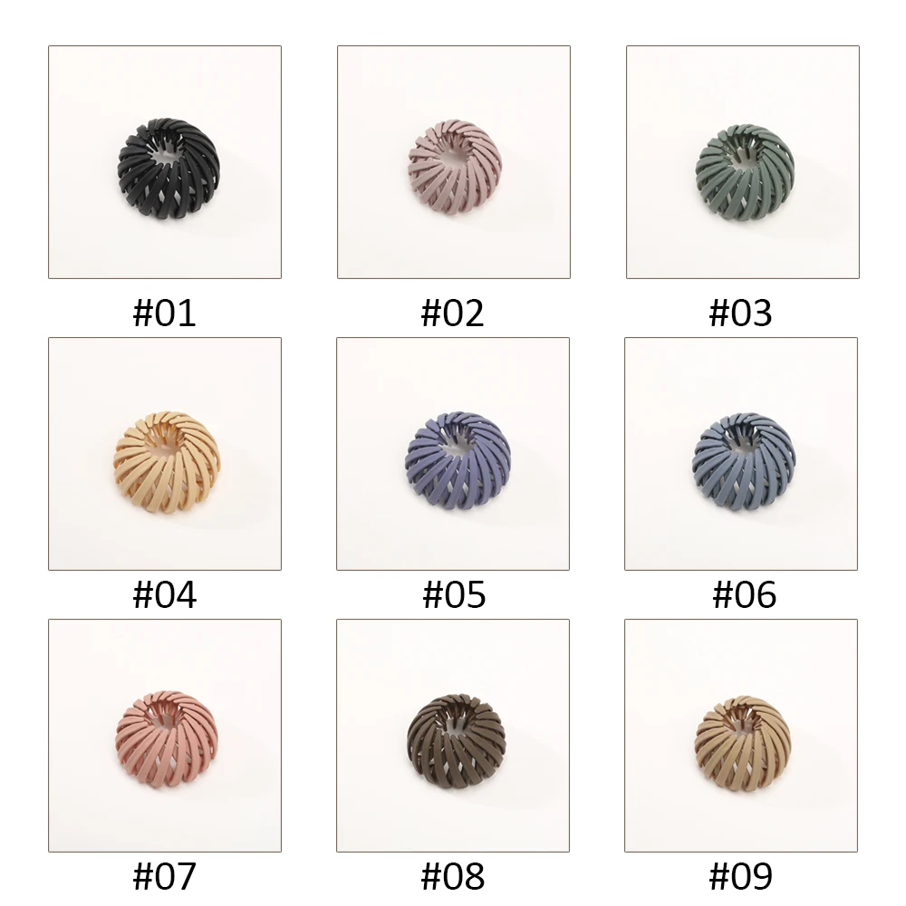 Корейские матовые однотонные заколки для волос в виде птичьего гнезда, простые булочки для волос, держатель для конского хвоста, резиновое кольцо для волос, аксессуары для женщин