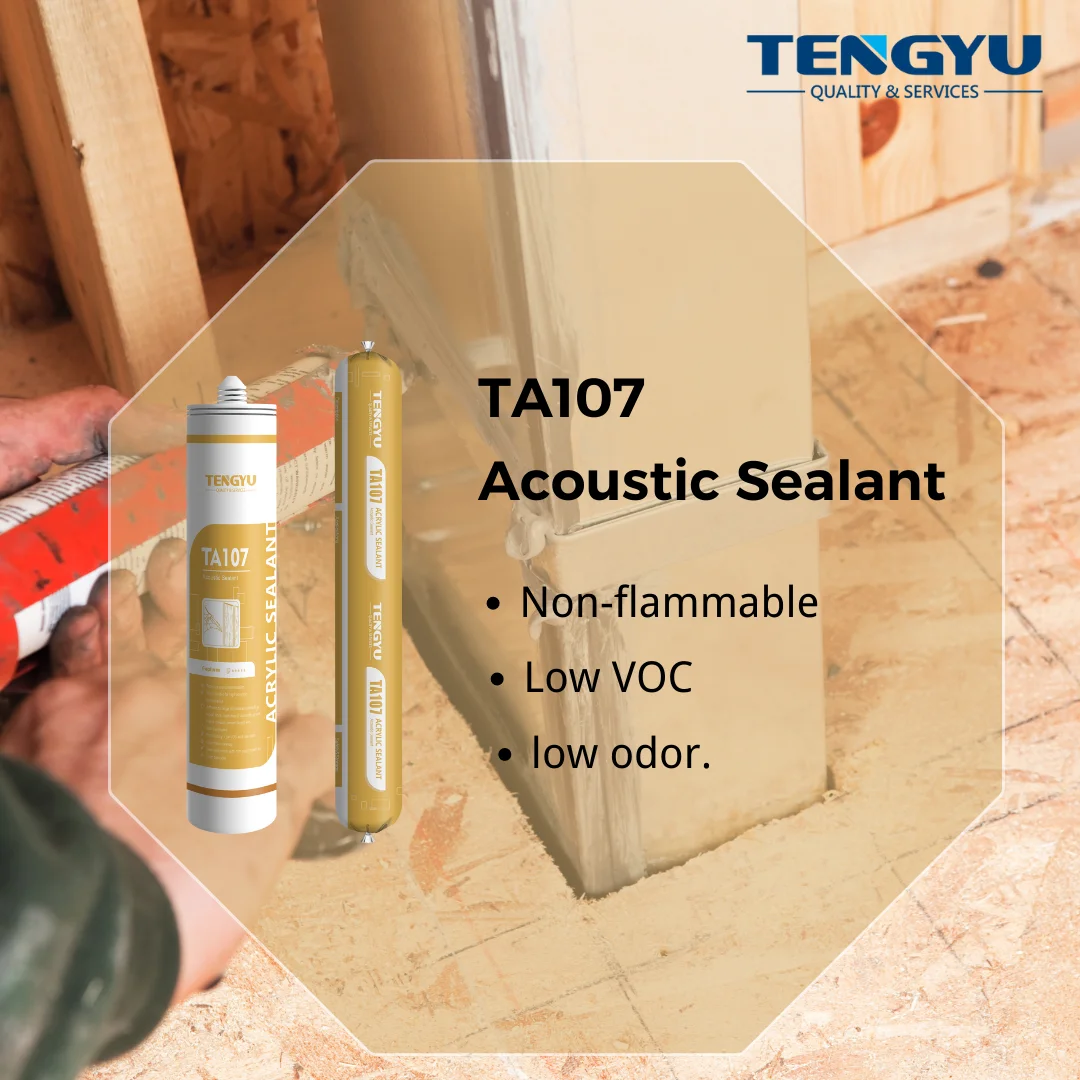 Intumescent Acoustic Caulk Soundproof Acrylic Mastic Smoke And