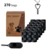 18 rollos de negro + cápsulas negras + clips negros