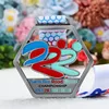 antique silver running medals
