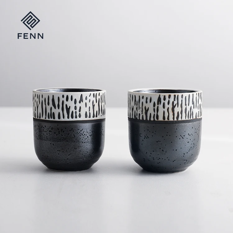 product fenn japanese and retro style unique surface ceramic tea cup coffee sizes option porcelain espresso cups for daily use-62