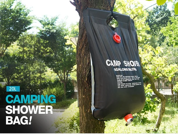 Factory 20l Shower Water Bag Outdoor Travel Exercise Pvc Camping Bath