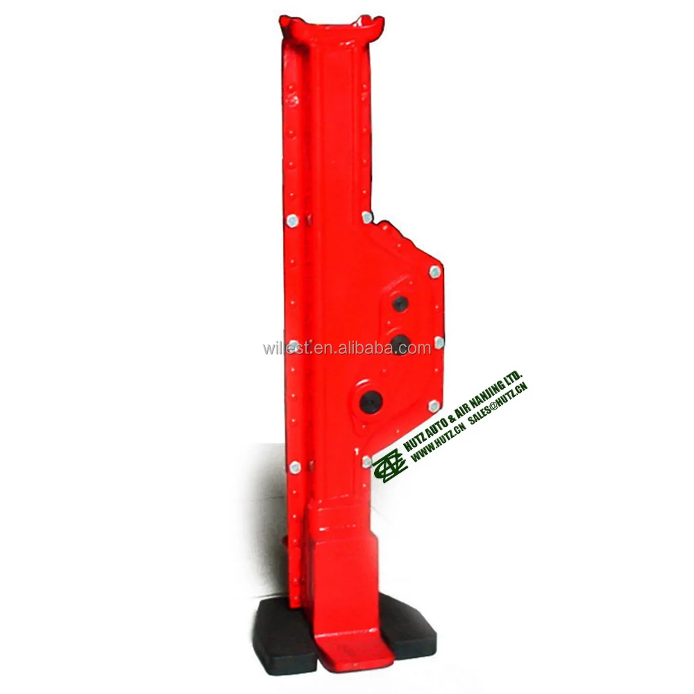 Manual Ratchet Steel Rail Jack Hutz 5 Ton Low Profile Industrial Toe