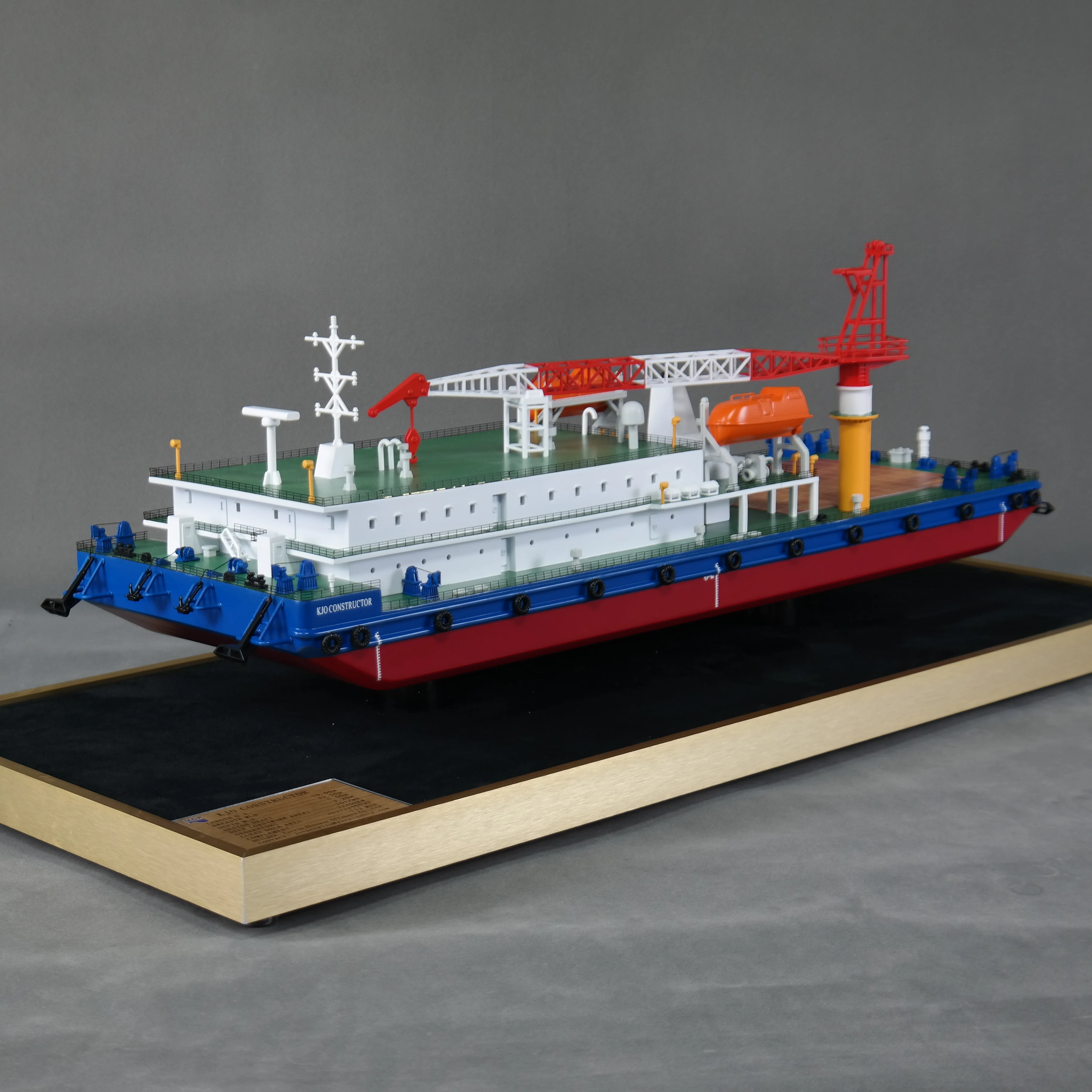 【A】O.A.S Customized 70cm Multi-Purpose Diecast Ship Model Factory Boat Gift Workmanship Model