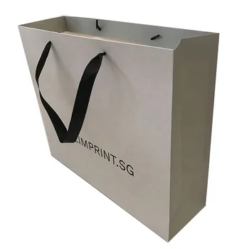 Wholesale custom luxury 230g retail boutique gift laminated paper carrier bag