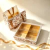 Mixed Color 4 grid  golden tray