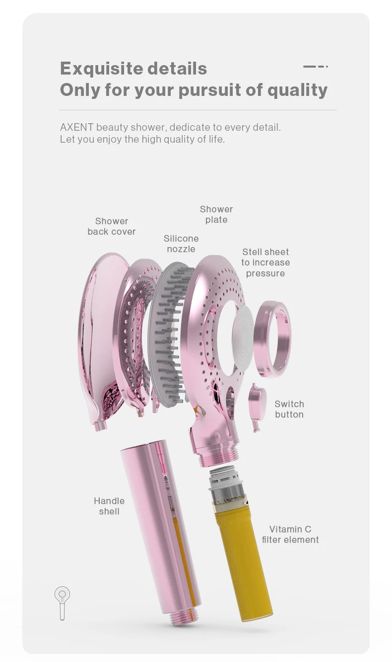 Redge Water Purification Phrejuvenate Vitamin C Shower Filter Ionic