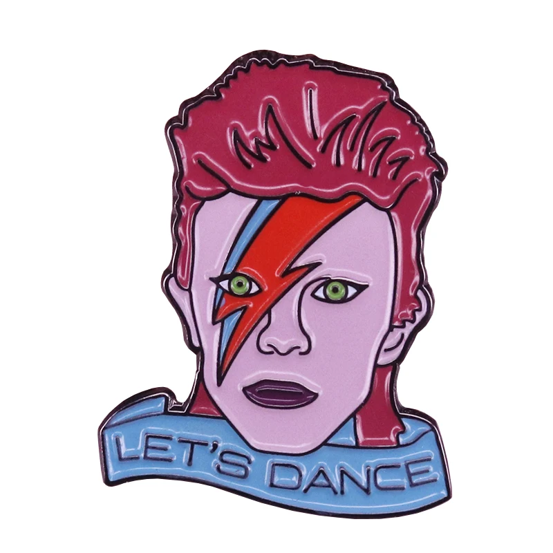 bowie lets dance lapel pin ziggy badges a tribute to the roc