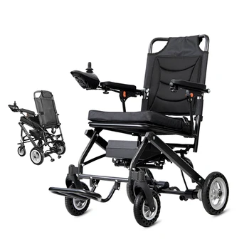 9.8KG 10A Lithium Battery Easy to Fold Ultra-light Folding Electric Wheelchair  for Adult Disabled and Elderly