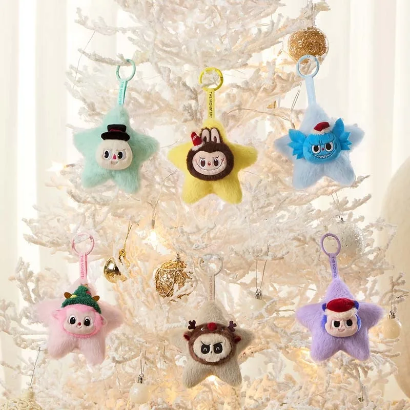 POPMART LABUBU LET’S CHRISTMAS PENDANT pop mart Labubu Together Christmas Series Pendant 1PC