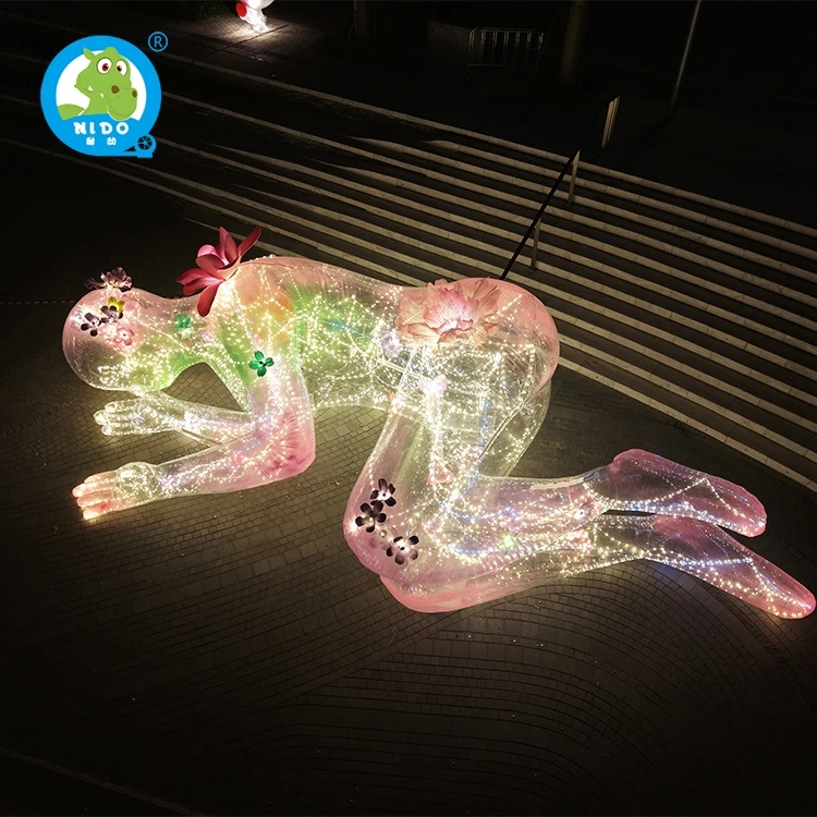 Customized 8m Giant Inflatable Mannequin for Outdoor Exhibition Advertising Air Model Balloon Art Installation Inflatables