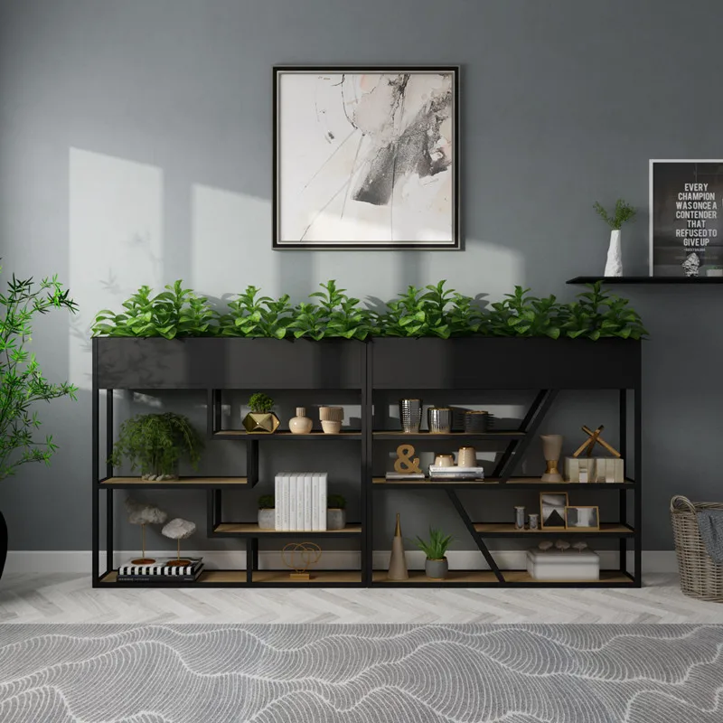 Loft Decorative Plant Stand Storage Racks Restaurant Bar Seat Partitions Metal Office Partitions