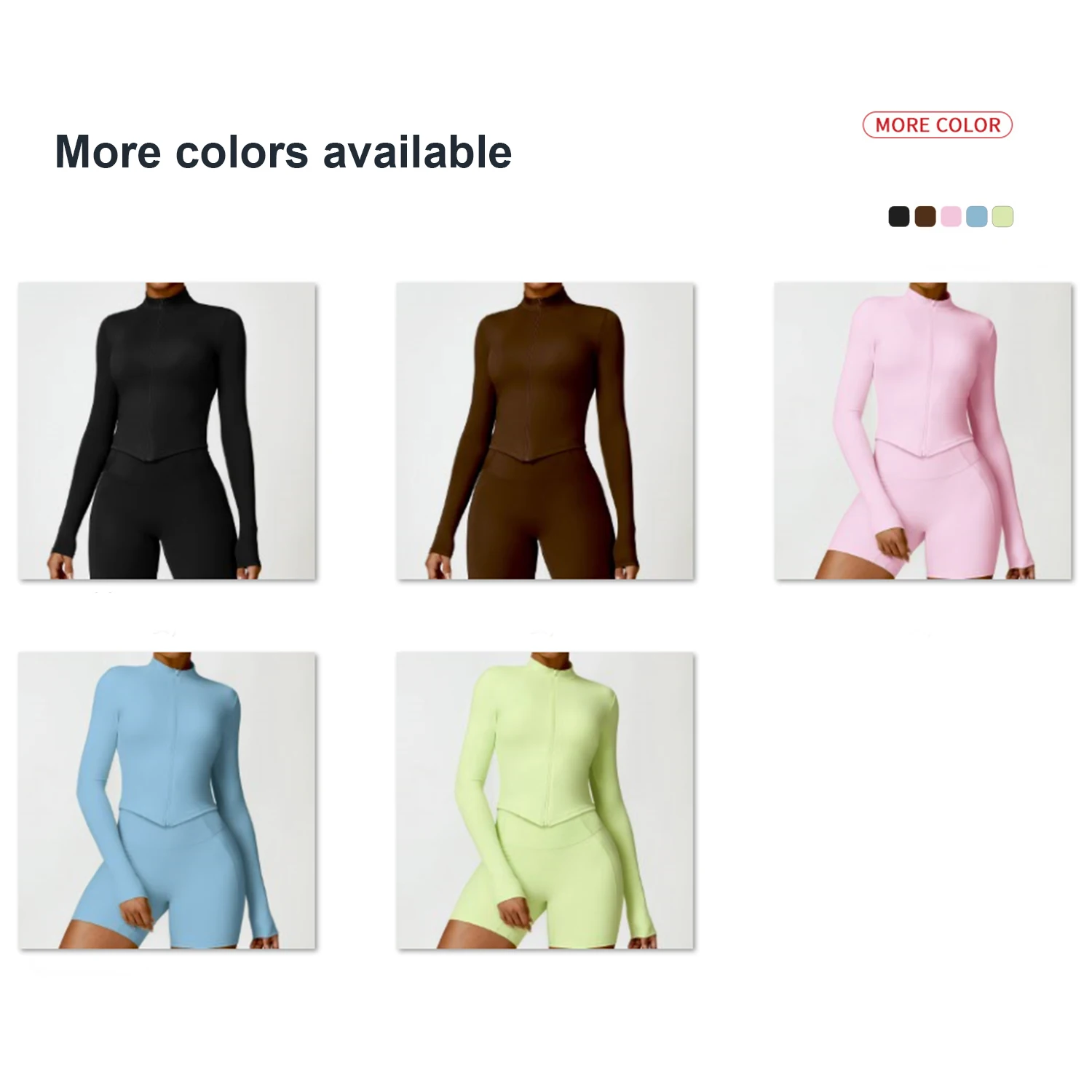 Winter Tights Backless Quick Drying Long Sleeved Jacket Fitness Clothes Running Sport Bra Training Leggings Yoga Set With Zipper
