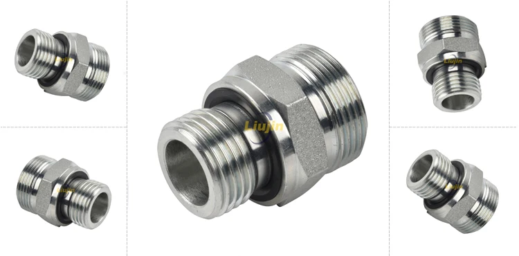 Metric reusable hydraulic hose fittings factory direct supplier hydraulic fittings nipple