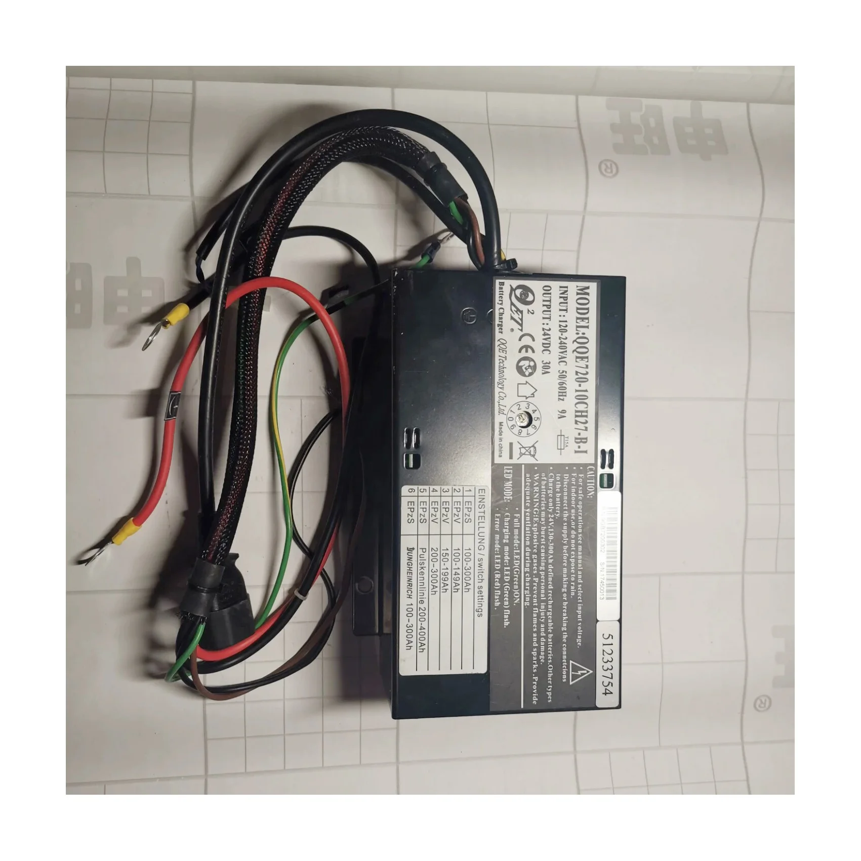 forklift spare parts 51233754 Battery charger 24 V 30,0 A 230 V for jungheinrich forklift parts supplier