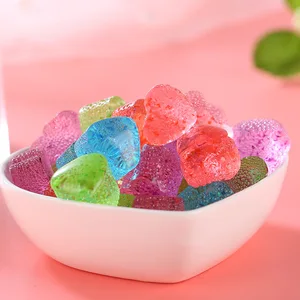 Sugar-Free Heart-Shaped Hard Candy with Fruity Flavors Valentine's Day Gift in Attractive Box Packaging