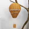 honey color hot air balloon decor with light