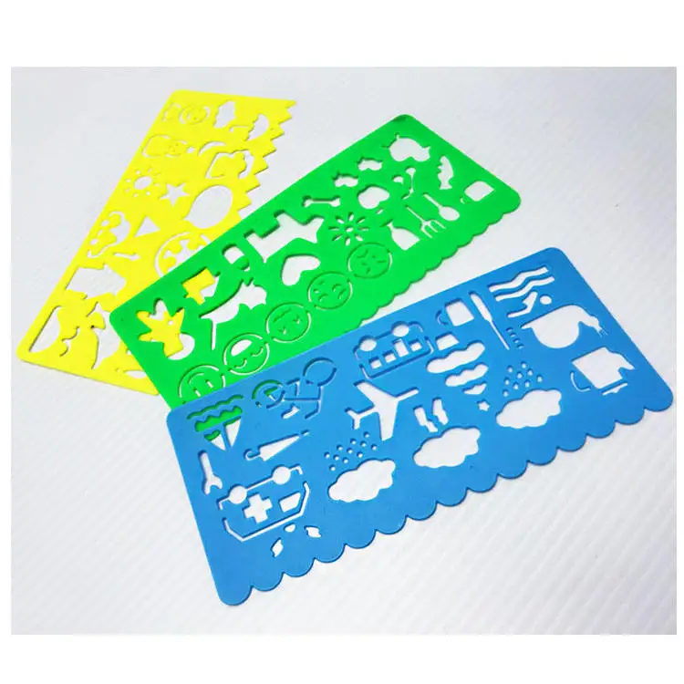 Plastic Drawing Stencils Pp Stencils Various Shape Reusable Drawing
