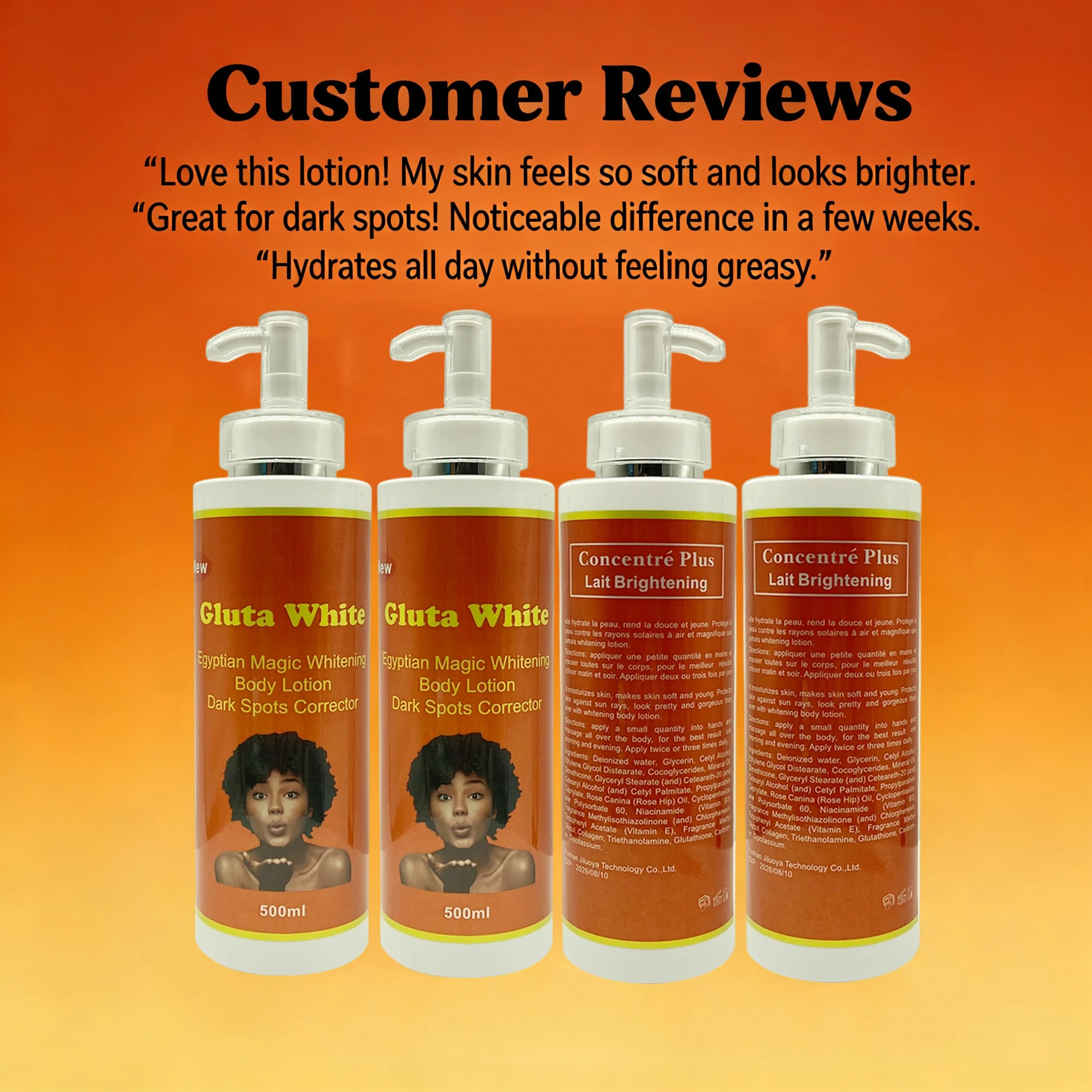 glutathione whitening lotion with rose hips etc Elegant Essence Skincare Review Wholesale Private Label Best Organic