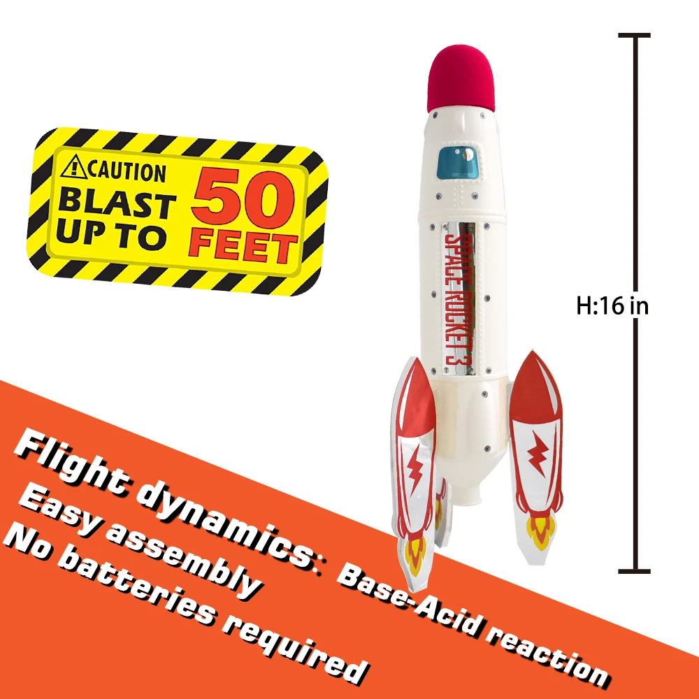 Fun STEM Toy Rocket Launcher Science Water Rocket Launch Kit Toys   for 8+ Kids