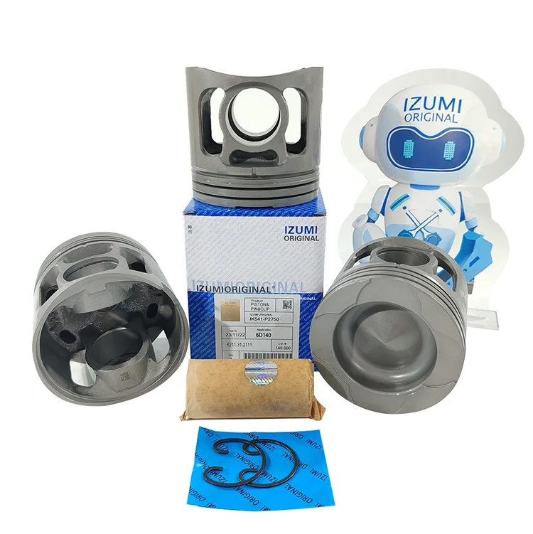 IZUMI ORIGINAL 6D140 Piston 6211-31-2130 6212-31-2170 6212-31-2110 Excavator Engine Diesel Engine Piston For KOMATSU