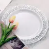 9-inch-22 cm-silver-edged-hollow-out plate-1 piece