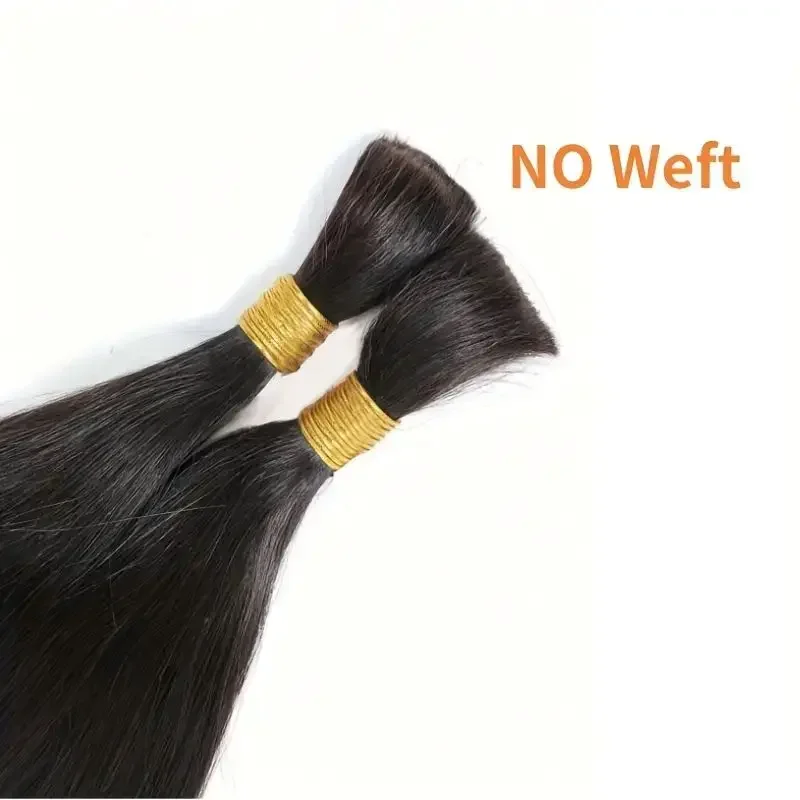 Extension per capelli umani vergini di colore naturale, ciocche lisce per donne africane_voghion.com