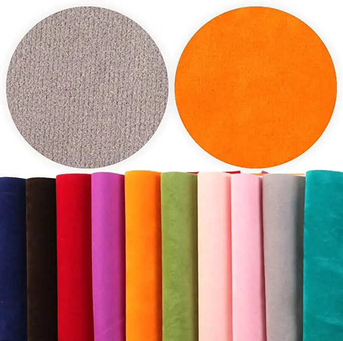 10 Feuilles De Velours Adhésif Doux - Papier Velours Flocage Pour Doublure Tiroir, Boîte à Bijoux, Artisanat