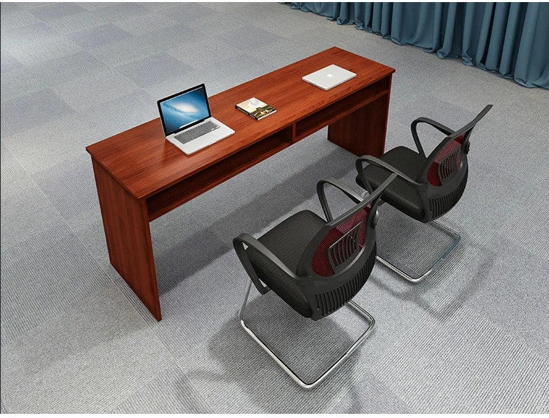 Modern Design Training Table and Chair Set Long Wooden Panel Negotiation Table for Employee Training Office Furniture