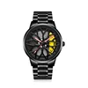 Bracelet en acier inoxydable Rotate-Jaune