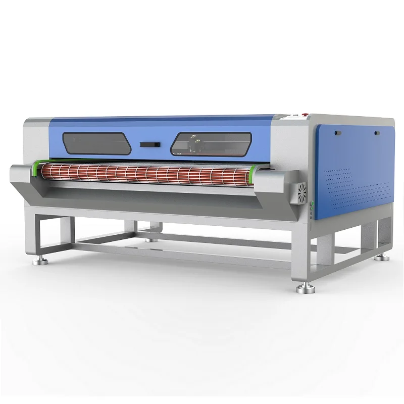 Automatic Vision Laser Cut Machine for Printed Textiles Fabrics 1610-for Rubber Supports AI & BMP Graphic Format