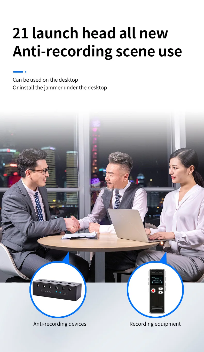 High Power Full Coverage Antirecording Terminator For Phone Sound Voice Recorder Camcorder Anti