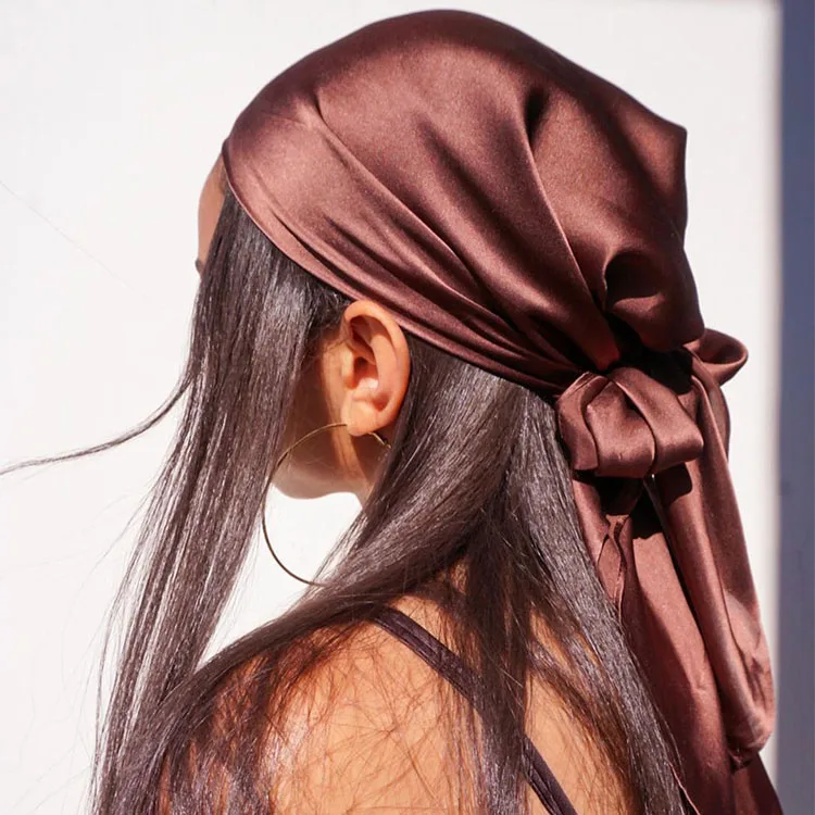 Custom logo High Quality Men Pure Silk Bonnets and Durags Luxury 100% Mulberry for Women