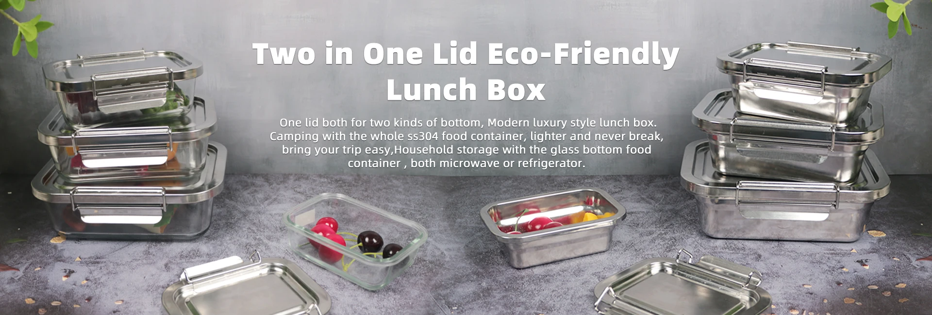 Stainless Steel Hot Food Storage Container Soup Container Microwave