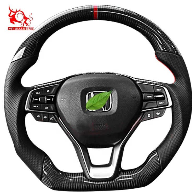 2022 умный модный Автомобильный руль из настоящего углеродного волокна подходит для HONDA Accord 2016