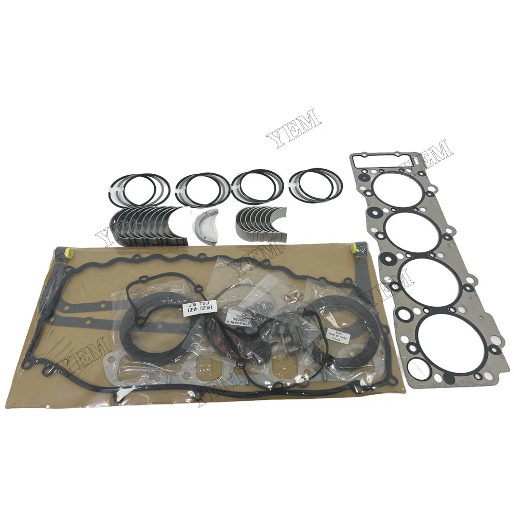 4HE1 Overhaul Re-ring Kit For Isuzu Engine Kit Gasket Piston Set