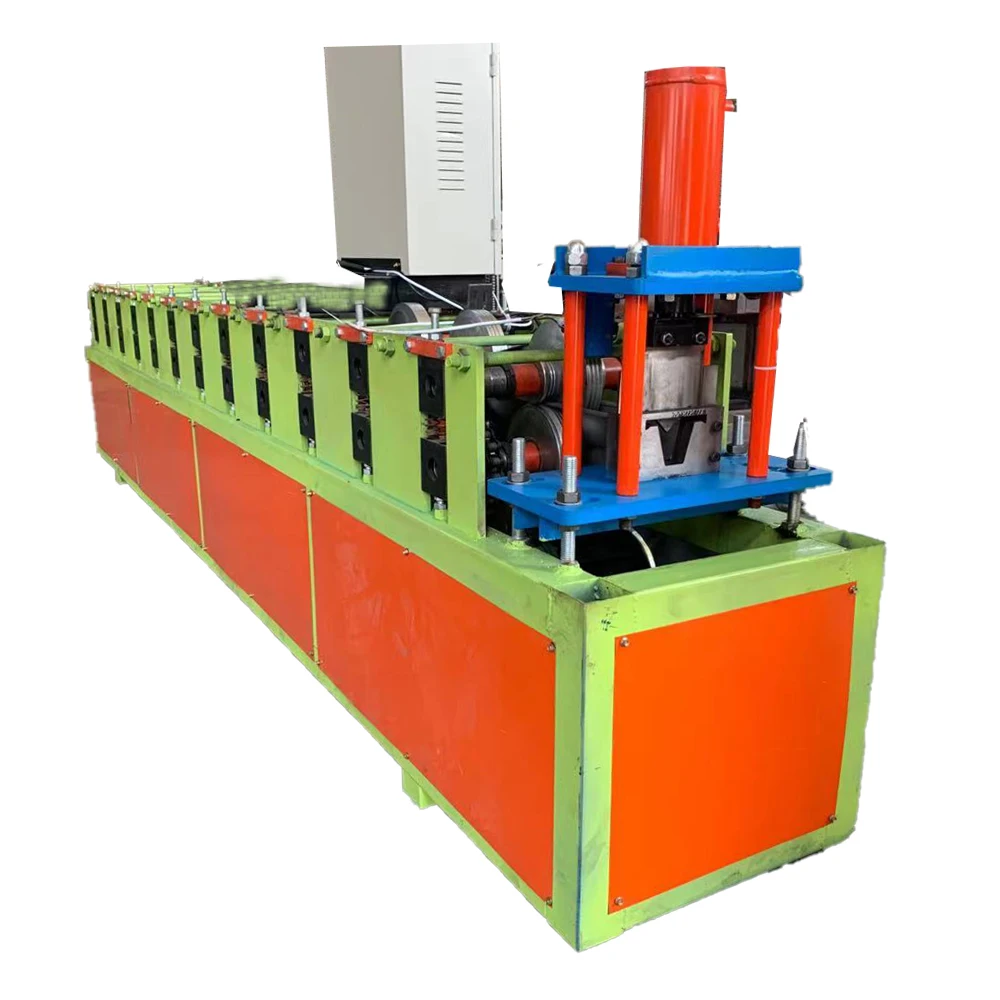 Automatic steel profile omega purlin channel roll forming machine
