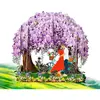 Couple under wisteria