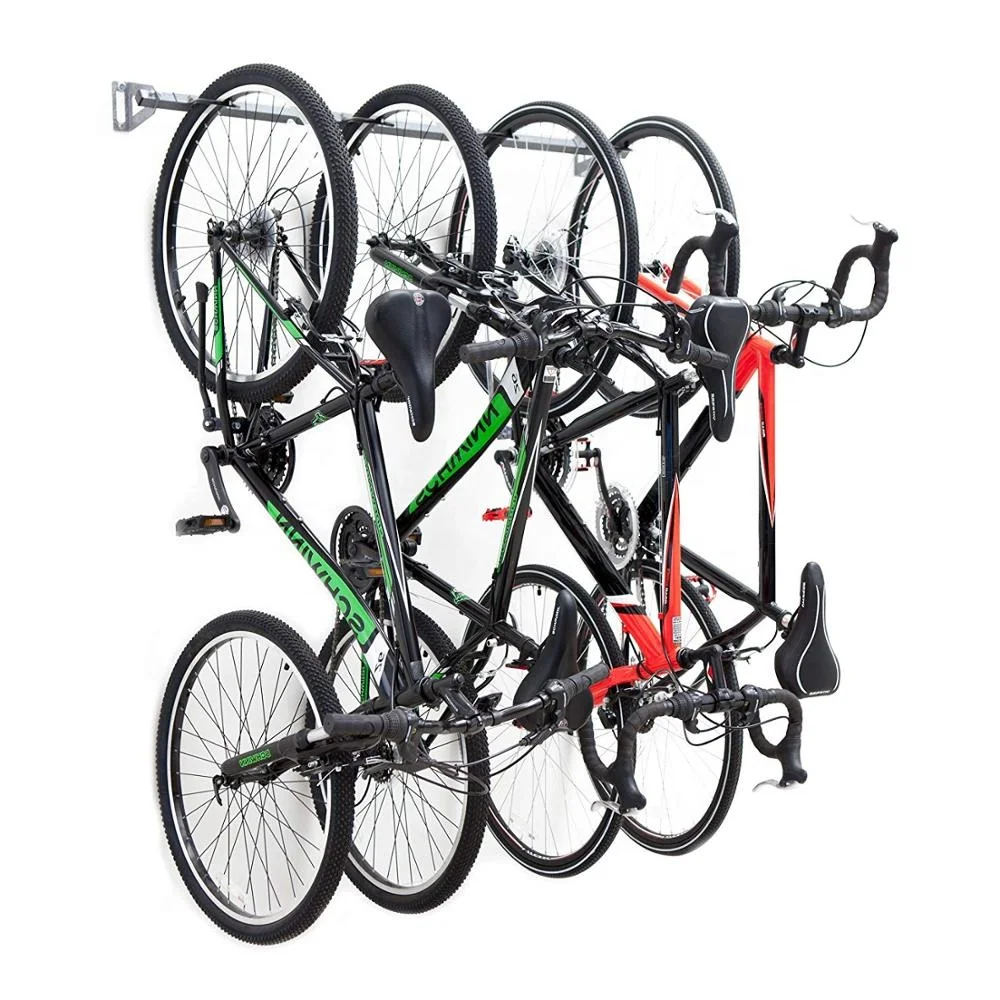 4 вешалки для хранения велосипеда настенный велосипедный Стеллаж с металлическим